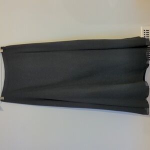 Simon Chang Black Maxi Sheer Overlay Formal Party Skirt Size 8